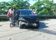 Laka Lantas Tunggal di Hatiwe Besar, Pengemudi  Luka Robek di Bibir