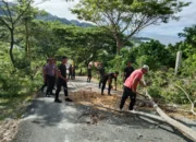 Pasca Dialog Damai Kapolda Maluku, TNI–Polri Bersihkan dan Buka Blokade Jalan di Negeri Liang