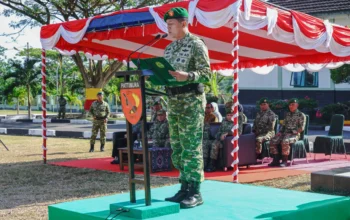 Kasdam XV/Pattimura Resmi Tutup Diklat SPPI KDKMP dan KNMP TA 2026 di Dodik Bela Negara