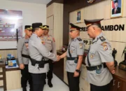 Kapolresta Ambon Pimpin Penyerahan Jabatan Kapolsek Saparua dan Kasat Samapta