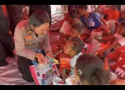 Polwan Polres SBB Beri Trauma Healing Bagi 120 Anak Desa Patahuwe