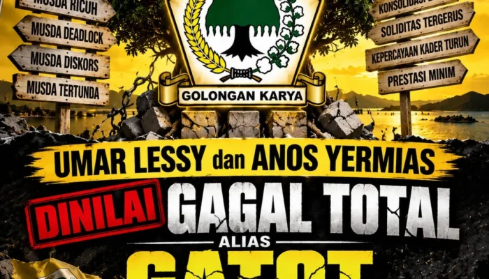 Sejumlah Kader Partai Golkar Soroti Kepemimpinan Umar Lessy-Anos Yermias, DPP Diminta Evaluasi Total Konsolidasi Golkar Maluku