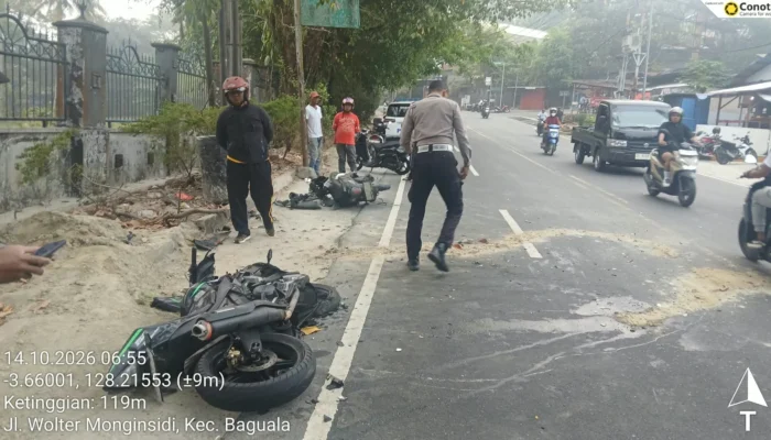 Tabrakan Maut di Halong, Dua Pengendara Motor Tewas